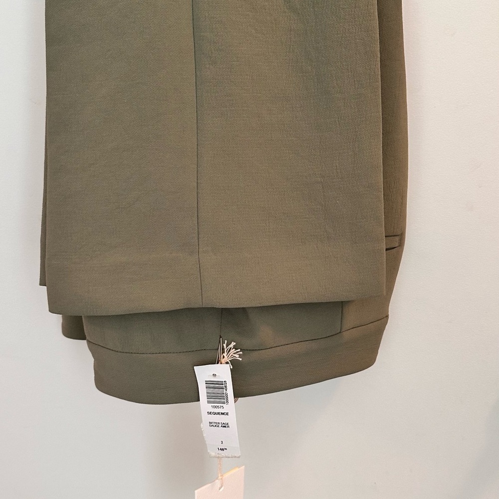 Wilfred “Sequence” Olive Green Cropped Flared Pants - Picture 9 of 9